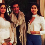 Sridevi And Daughter Jhanvi Were The Stars Of Manish Malhotra's Party.