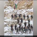 Indian Troops Hoist National Flag At Galwan Valley On New Year